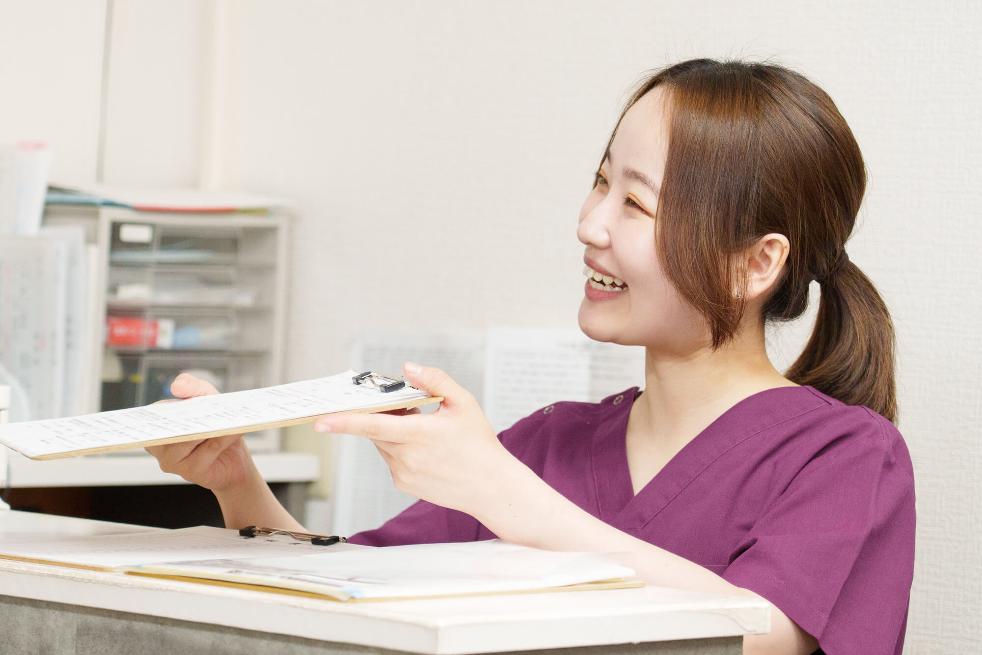 受付のお姉さん