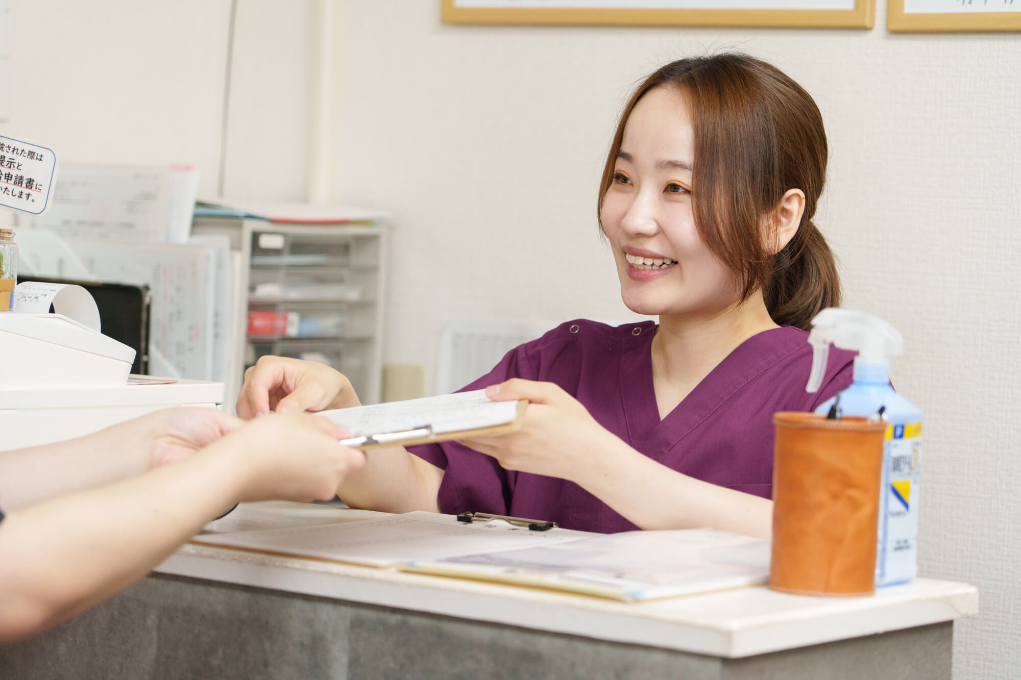 受付のお姉さん